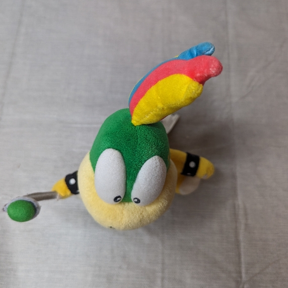 2014 Super Mario Bowser Son Koopaling Lemmy Koopa Plush Toy Rainbow Small 7" Tal - Picture 5 of 13
